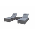 Grey Sun Loungers with Drinks Table: The Perfect Addition to Your Outdoor Oasis-Kulani Home