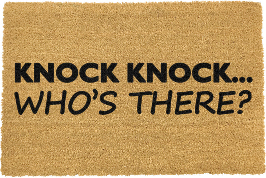 Knock Knock who's there doormat-Kulani Home