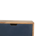Nordic Wood Navy Multi Bedside with Removable Drawers-Kulani Home