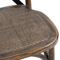 Oak Cross Back Dining Chair: A Timeless Blend of Comfort and Durability-Kulani Home