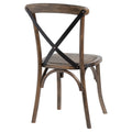 Oak Cross Back Dining Chair: A Timeless Blend of Comfort and Durability-Kulani Home