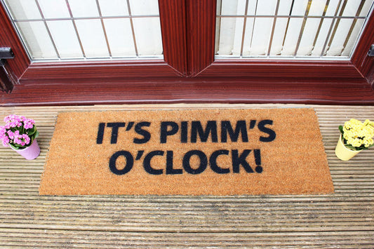 Pimm's O'Clock Patio doormat-Kulani Home