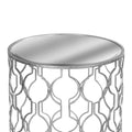 Silver Foil Mirrored Side Tables - Set of Two-Kulani Home