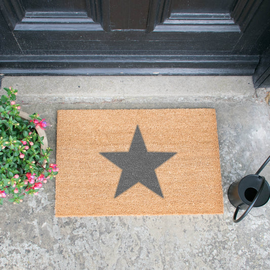 Star Grey Doormat-Kulani Home