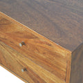 Sunrise Chestnut Wood Console Table: The Perfect Storage Solution for Every Home-Kulani Home