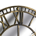 Timepiece: Majestic Antique Brass Mirrored Skeleton Clock-Kulani Home