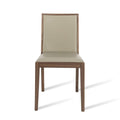 Walnut and Stone Lotus Dining Chair: A Perfect Blend of Style and Comfort-Kulani Home