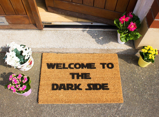 Welcome to the Darkside Star Wars Doormat Quote-Kulani Home
