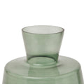 Smoked Sage Glass Large Ellipse Vase