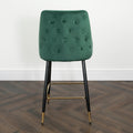 Chesterfield Green Bar Stools (Set of 2)