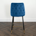 Chesterfield Blue Bar Stools (Set of 2)