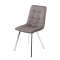 Squared Grey Dining Chair (set of 2)