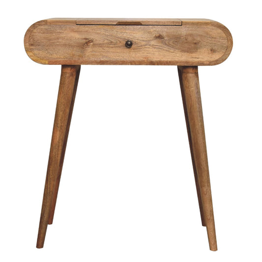 Mini Oak-ish Round Dressing Table