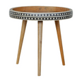 Nordic Elegance: Bone Inlay Mango Wood Table