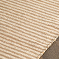 Striped Wool Jute Rug - 60x230cm