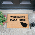 'Welcome To MAAA House' Sheep Welcome Doormat
