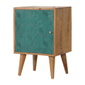 Acadia Teal Nordic-Style Solid Wood Bedside with 2 Drawers-Kulani Home