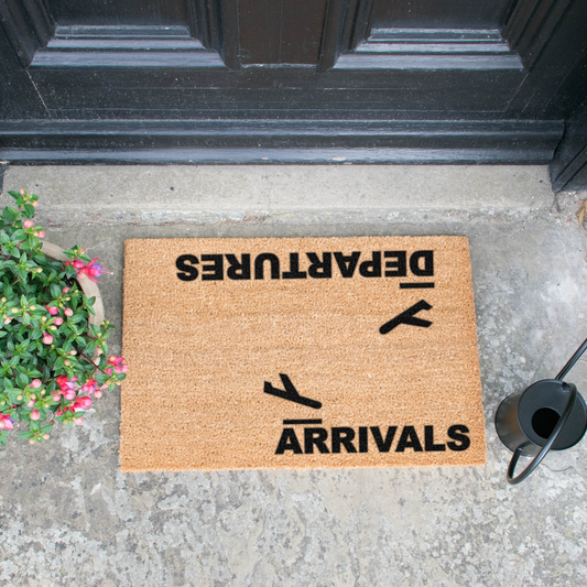 Arrivals and Departures Doormat-Kulani Home