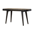 Ash Black Rattan Top Bench: A Timeless Addition to Your Home-Kulani Home