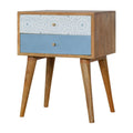 Blue Patterned Bedside Table: A Stylish Addition to Your Bedroom-Kulani Home
