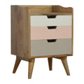 Blush Pink and White Gradient Bedside Table-Kulani Home