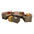 Brown Steel Frame Sofa Set: The Holly Collection-Kulani Home