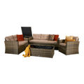 Brown Steel Frame Sofa Set: The Holly Collection-Kulani Home