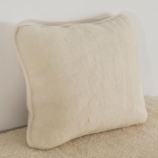Cashmere Wool Cushion - Natural-Kulani Home