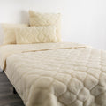 Cashmere Wool Quilt - Natural Shapes-Kulani Home