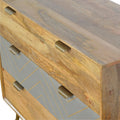 Cement and Brass Inlay Chest-Kulani Home