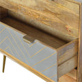Cement and Brass Inlay Chest-Kulani Home
