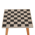Checkered Oak-ish End Table: A Stylish Addition to Your Home-Kulani Home