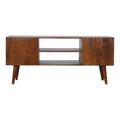 Chestnut Gold Inlay Abstract Media Console-Kulani Home