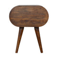 Chestnut Round Bedside Table: A Stylish and Functional Addition to Your Bedroom-Kulani Home