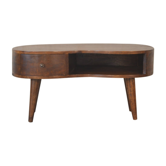 Chestnut Wave Coffee Table: A Timeless Addition to Your Home-Kulani Home