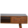 Contemporary Chestnut Writing Desk: A Versatile Masterpiece for Modern Interiors-Kulani Home