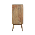 Contemporary Resin-Inlaid Black Mango Wood Cabinet-Kulani Home