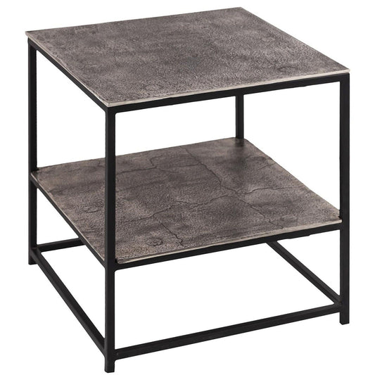 Contemporary Silver Cast Aluminum Side Table: A Versatile Addition to Contemporary Homes-Kulani Home