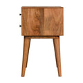 Contemporary Teal Contemporary Solid Wood Nightstand-Kulani Home