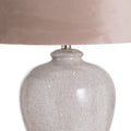 Crackle Glaze Ceramic Table Lamp with Brass Base-Kulani Home