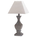 Craft Grey-Washed Fluted Wooden Table Lamp-Kulani Home
