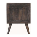 Craft Solid Mango Wood Bedside Table: Nordic-Inspired Storage Solution-Kulani Home