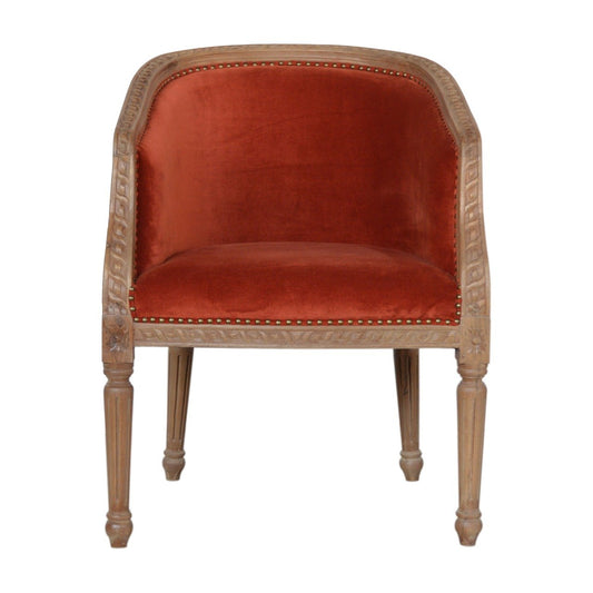 Crimson Velvet Accent Chair-Kulani Home