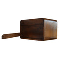 Curvaceous Chestnut Wall-Mounted Bedside Storage-Kulani Home