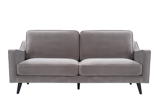 Curved Arm 2-Seat Sofa - Greige Linen-Kulani Home