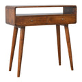Curved Chestnut Console Table: A Timeless Addition to Your Home-Kulani Home