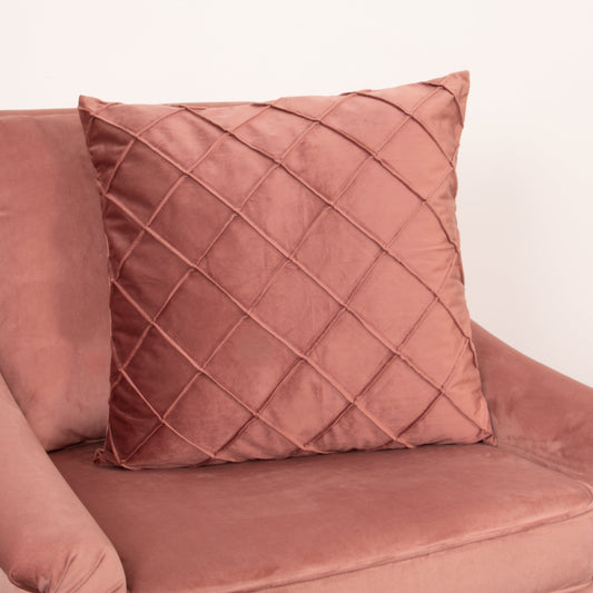 Diamond Rose Velvet Cushion - Feather Filled-Kulani Home