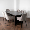 Espresso Walnut Ascot Dining Table with 4 Chairs-Kulani Home