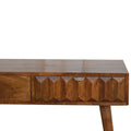Exquisite Chestnut Prism Console Table: A Timeless Masterpiece for Your Home-Kulani Home