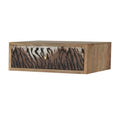 Exquisite Tiger Print Wall-Mounted Bedside Table-Kulani Home